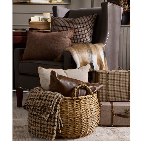 Large Herringbone Suitcase Decorative Box by Ashland®